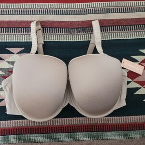 NWT Thirdlove 24/7 Classic T Shirt Bra 42F Tan Padded Everyday Underwire Wired